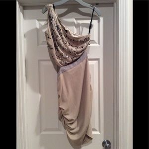 Bebe one shoulder dress